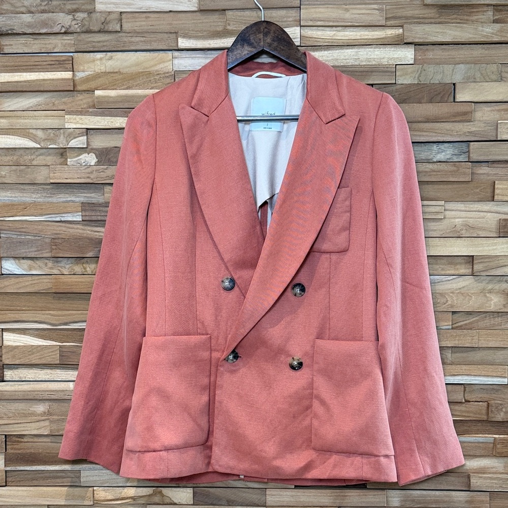 Aritzia | Wilfred | Remi Blazer | Sienna Orange | 2